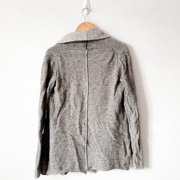 Aritzia Babaton Beekman Cashmere Wool Cardigan Grey Sz S - Picture 4 of 7